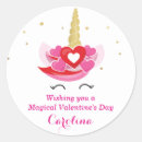 Search for unicorn valentine stickers Red