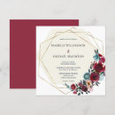 Search for teal blue red wedding invitations Floral