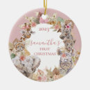 Search for jungle animal christmas tree decorations Watercolor