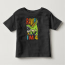 Search for dinosaur 4th birthday tshirts T rex