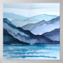 Search for blue landscape posters Mountains