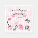 Search for safari baby shower napkins Pink