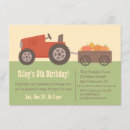 Search for pumpkin farm birthday invitations Tractor