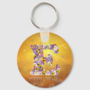 Search for letter e key rings Floral