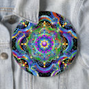Search for psychedelic colours badges Mandala