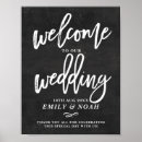 Search for chalkboard welcome weddings Script