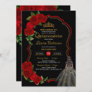 Search for elegant red quinceanera invitations Roses