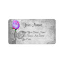 Search for grunge return address labels Purple