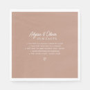 Search for couple fun facts wedding napkins Modern