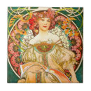 Search for alphonse mucha tiles Flowers