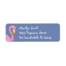 Search for cute flamingo return address labels Watercolor