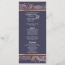 Search for rose gold and navy blue wedding programs Pink
