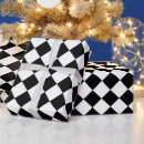 Search for black and white squares wrapping paper Pattern