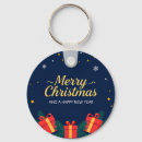 Search for new year greeting key rings Festive