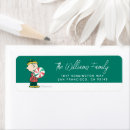 Search for charlie brown return address labels Peanuts christmas
