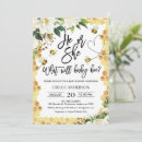 Search for what will it bee baby shower invitations Floral