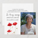 Search for red funeral invitations Sympathy