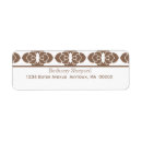 Search for art deco damask return address labels Elegant