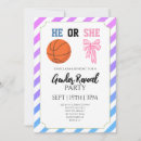 Search for basketball gender reveal invitations Pink