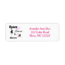 Search for dance teacher return address labels Ballerina
