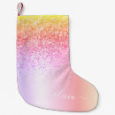 Search for rainbow christmas stockings Girly
