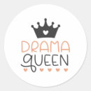 Search for drama queens stickers Typography
