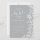 Search for grey bridal shower invitations Modern