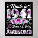 Search for 85th birthday posters Floral