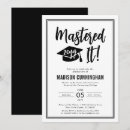 Search for masters graduation invitations Mastered it