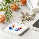 Search for colorful key rings Watercolor
