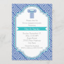 Search for greek key invitations Blue