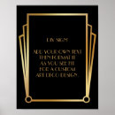 Search for art deco design posters Black and gold