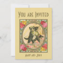 Search for cat bride and groom invitations Vintage