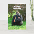 Search for gorilla birthday cards Funny