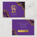 Search for purple and gold business cards Amethyst