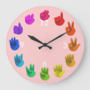 Search for sign language clocks Colourful