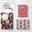 Search for hot cocoa wrapping paper Merry christmas