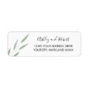 Search for wedding thank you return address labels Leaves