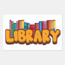 Search for library rectangle stickers Back to school