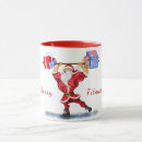 Search for funny bodybuilding mugs Santa