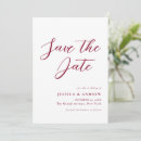 Search for red wedding save the dates Simple