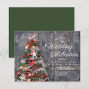 Search for country christmas wedding invitations Wood