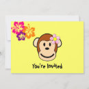 Search for girl monkey invitations Flowers