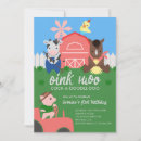 Search for childrens barnyard invitations Animals