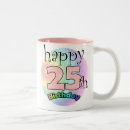 Search for 25th birthday mugs Anniversary