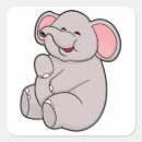 Search for funny elephants stickers Birthday