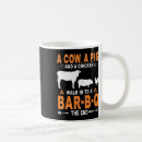 Search for cow and chicken mugs Rustic