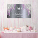 Search for purple and silver banners Glitter