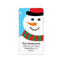 Search for snowmen return address labels Green