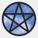 Search for blue pentagram stickers Wicca
